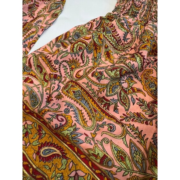 LUZ Life Activated Women’s Boho Paisley Halter Romper Pink Multicolor - Picture 2 of 6